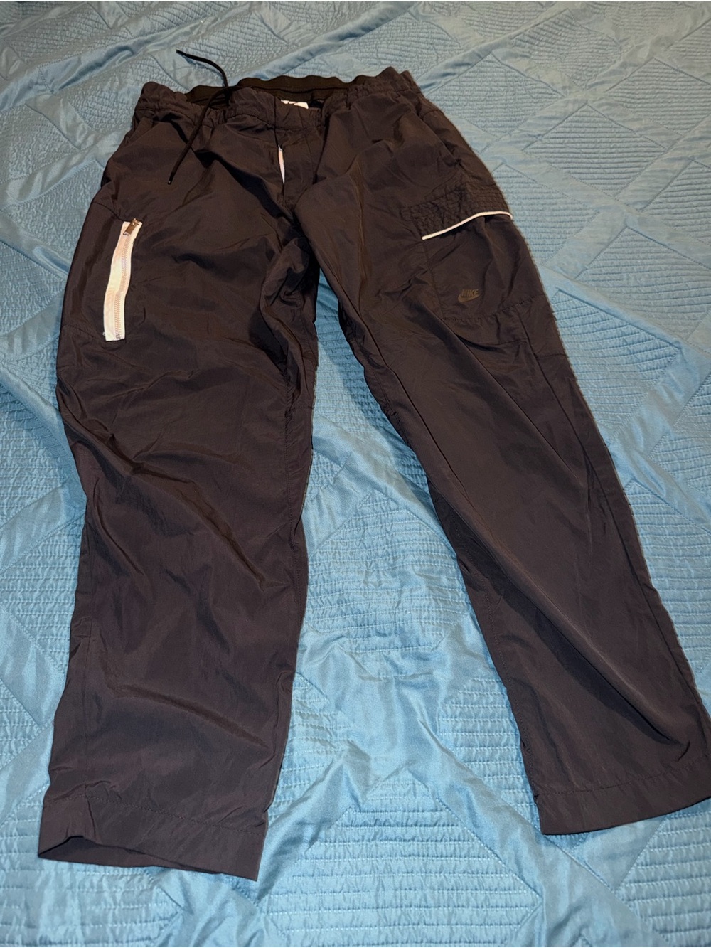 Nike Black Men's Zip-Accent Jogger Pants